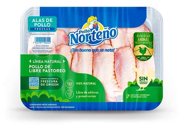 Alas de pollo frescas